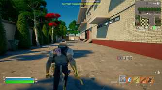 A screenshot from Fortnite's Creative mode.