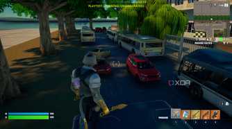 A screenshot from Fortnite's Creative mode.