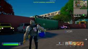A screenshot from Fortnite's Creative mode.