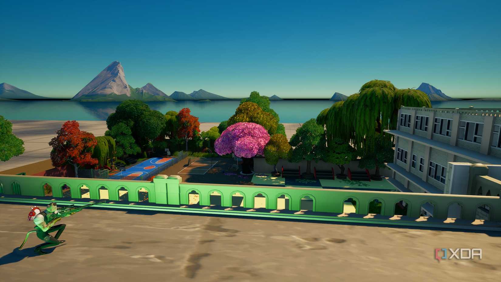 A screenshot from Fortnite's Creative mode.
