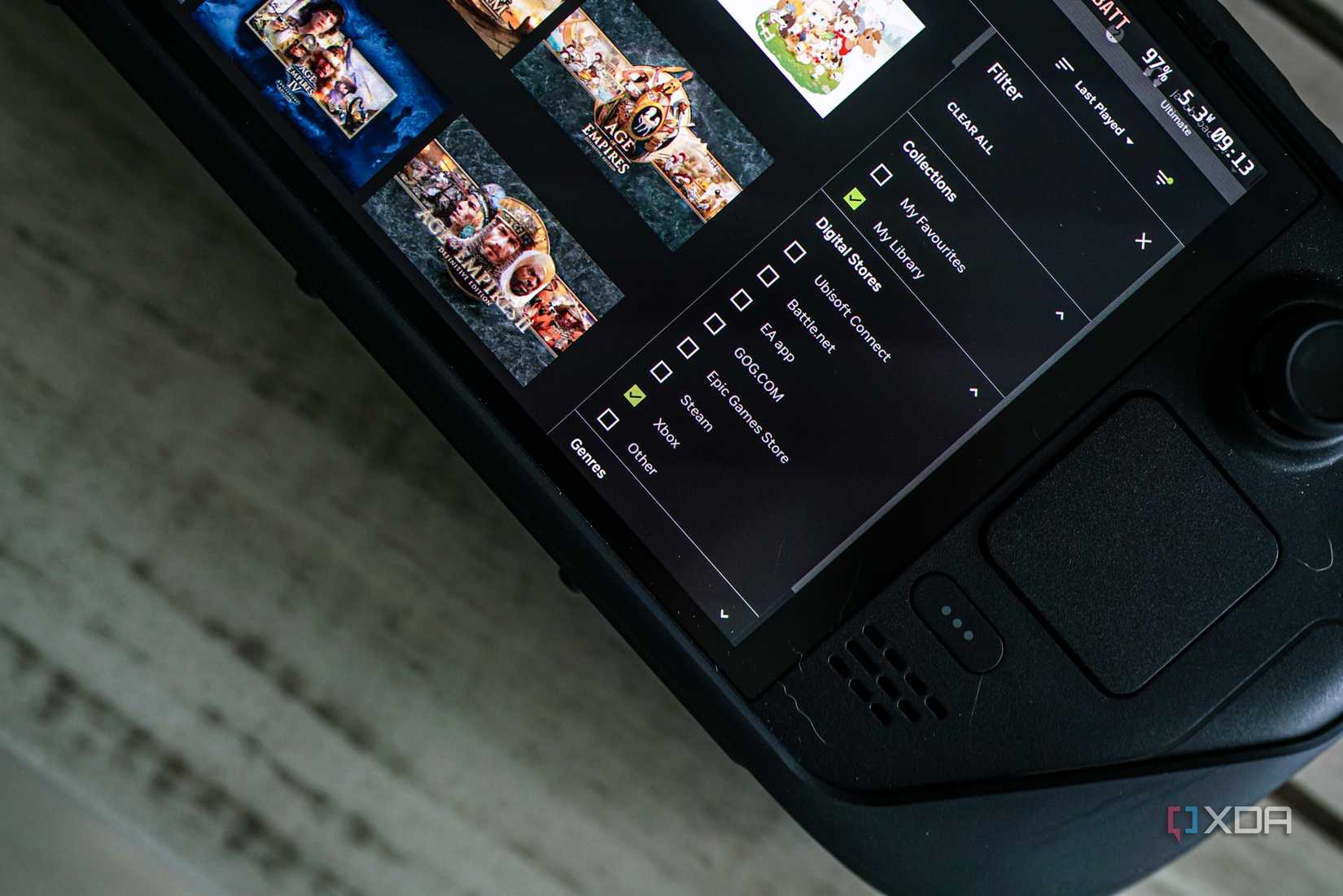 Una imagen de tiendas de juegos en GeForce Now. 