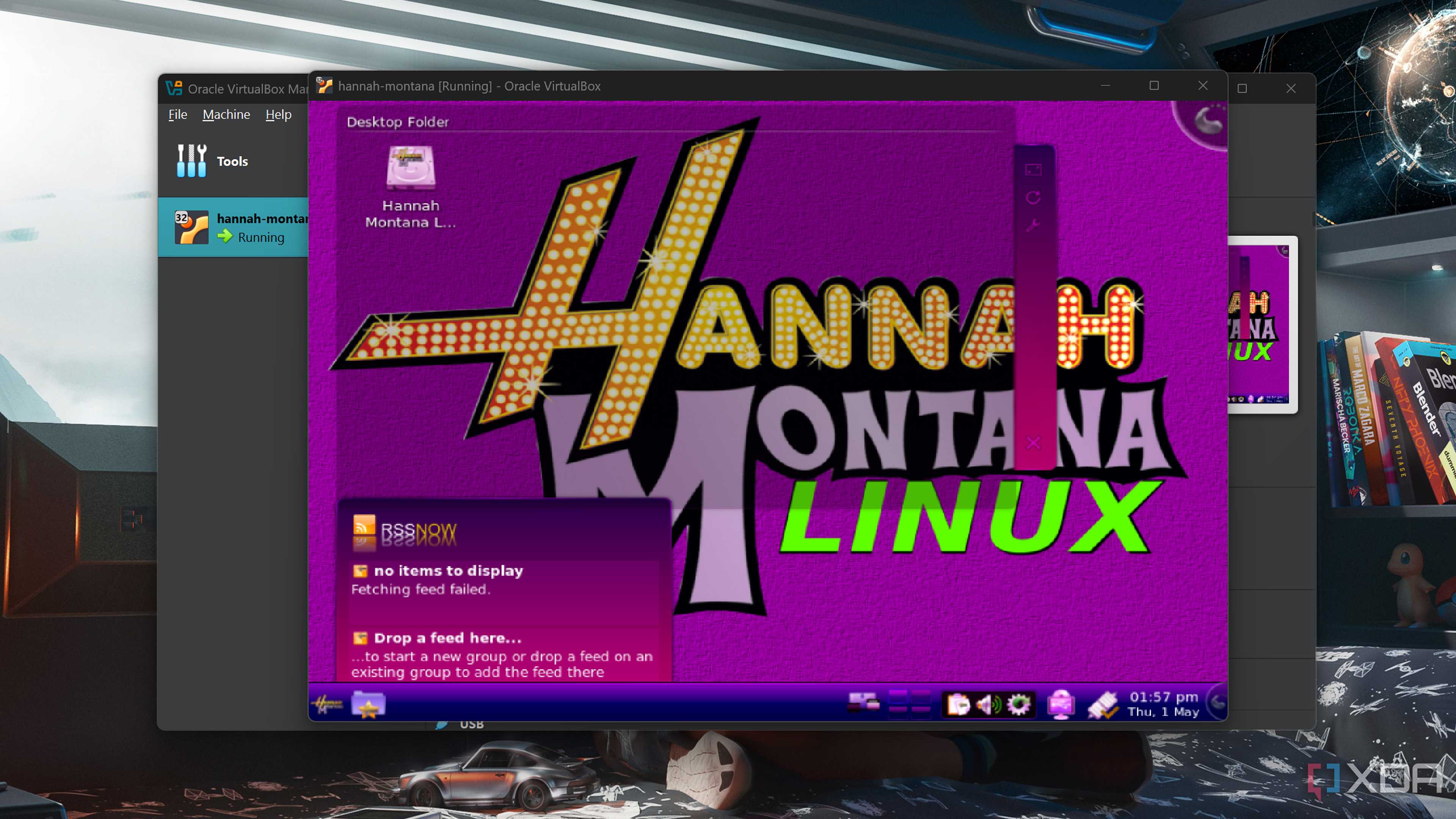 Running Hannah Montana Linux in a VirtualBox VM