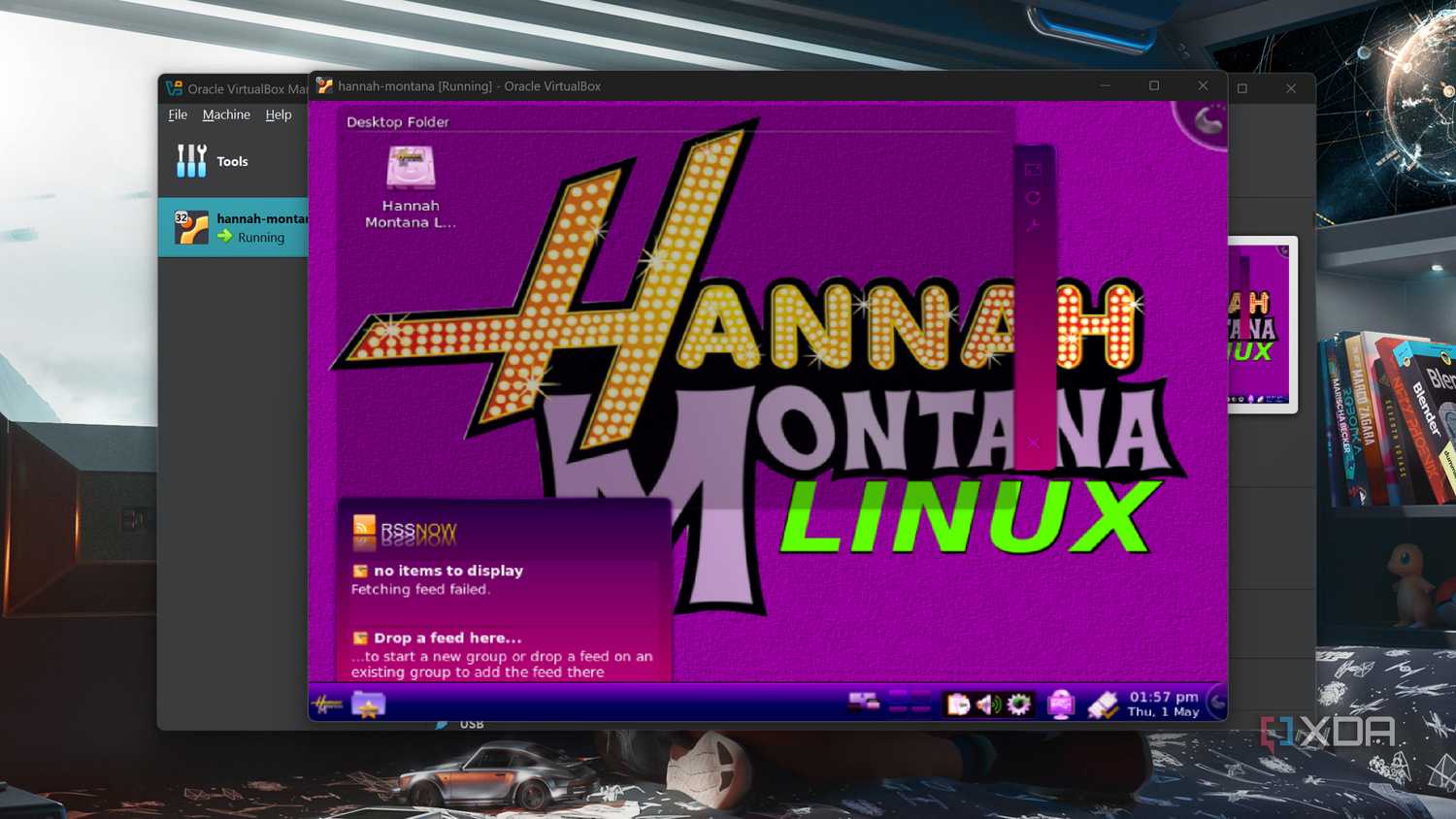 Running Hannah Montana Linux in a VirtualBox VM