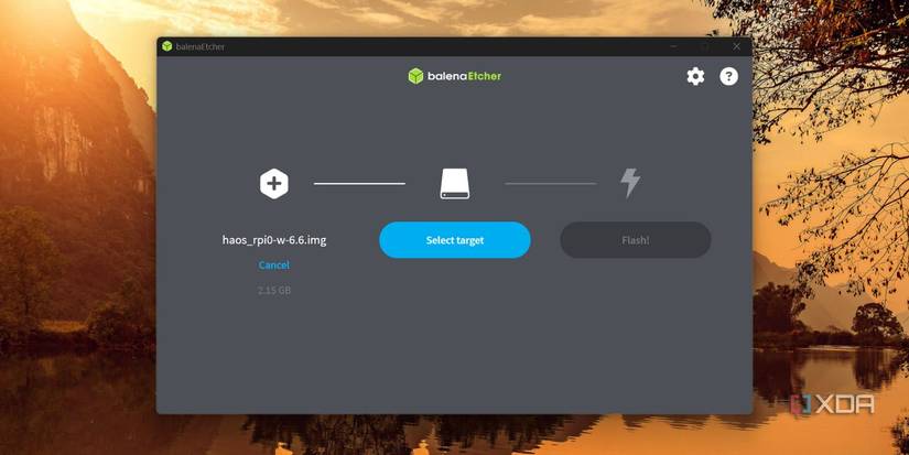 screenshot of home assistant 6.6 flashing using balena etcher