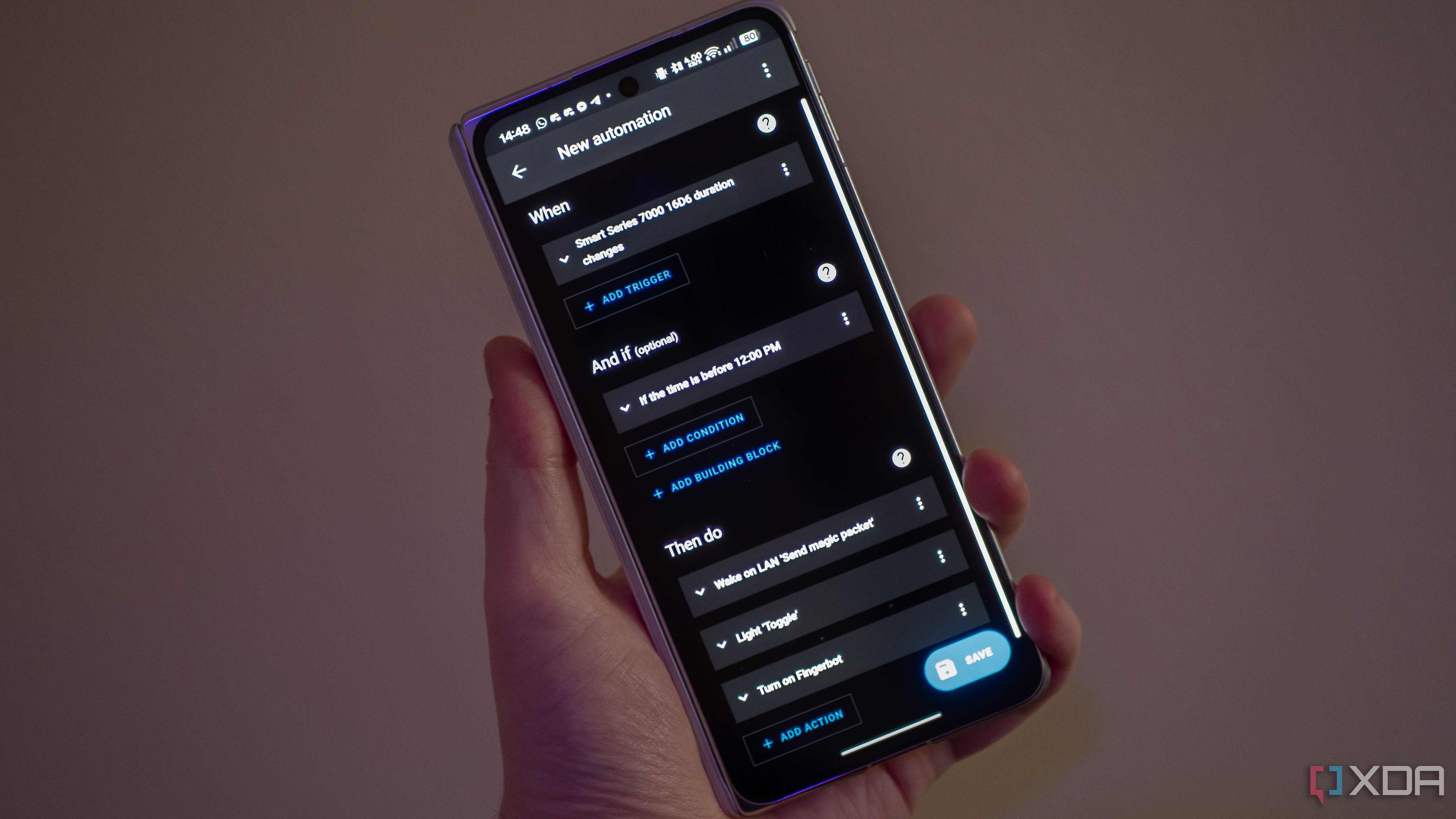 A Home Assistant automation created by tracking a smart toothbrush