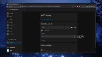 Sending a packet via the MQTT integration in Home Assistant