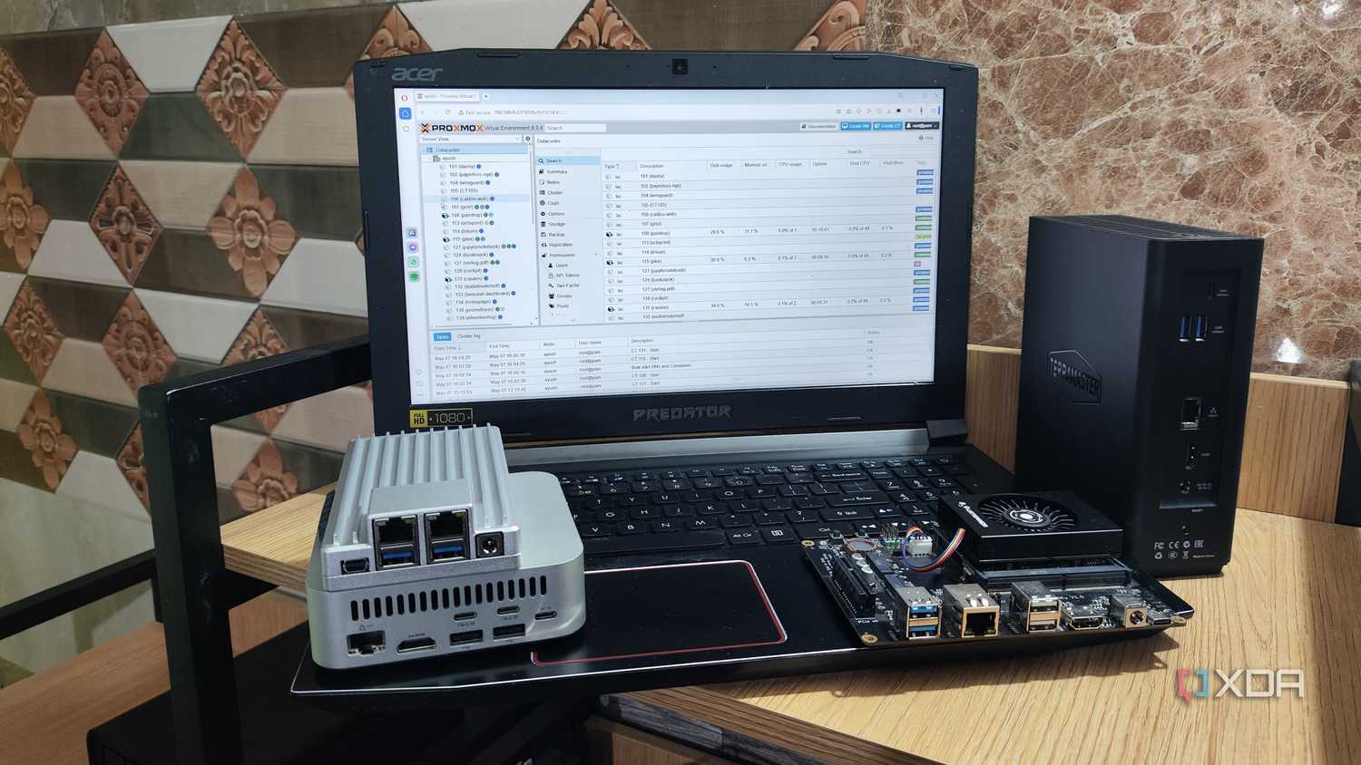 Accessing the Proxmox web UI from a laptop