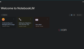 home page in notebooklm