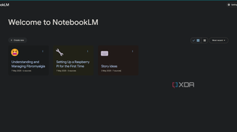 home page in notebooklm