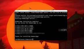 Homebridge installation complete message