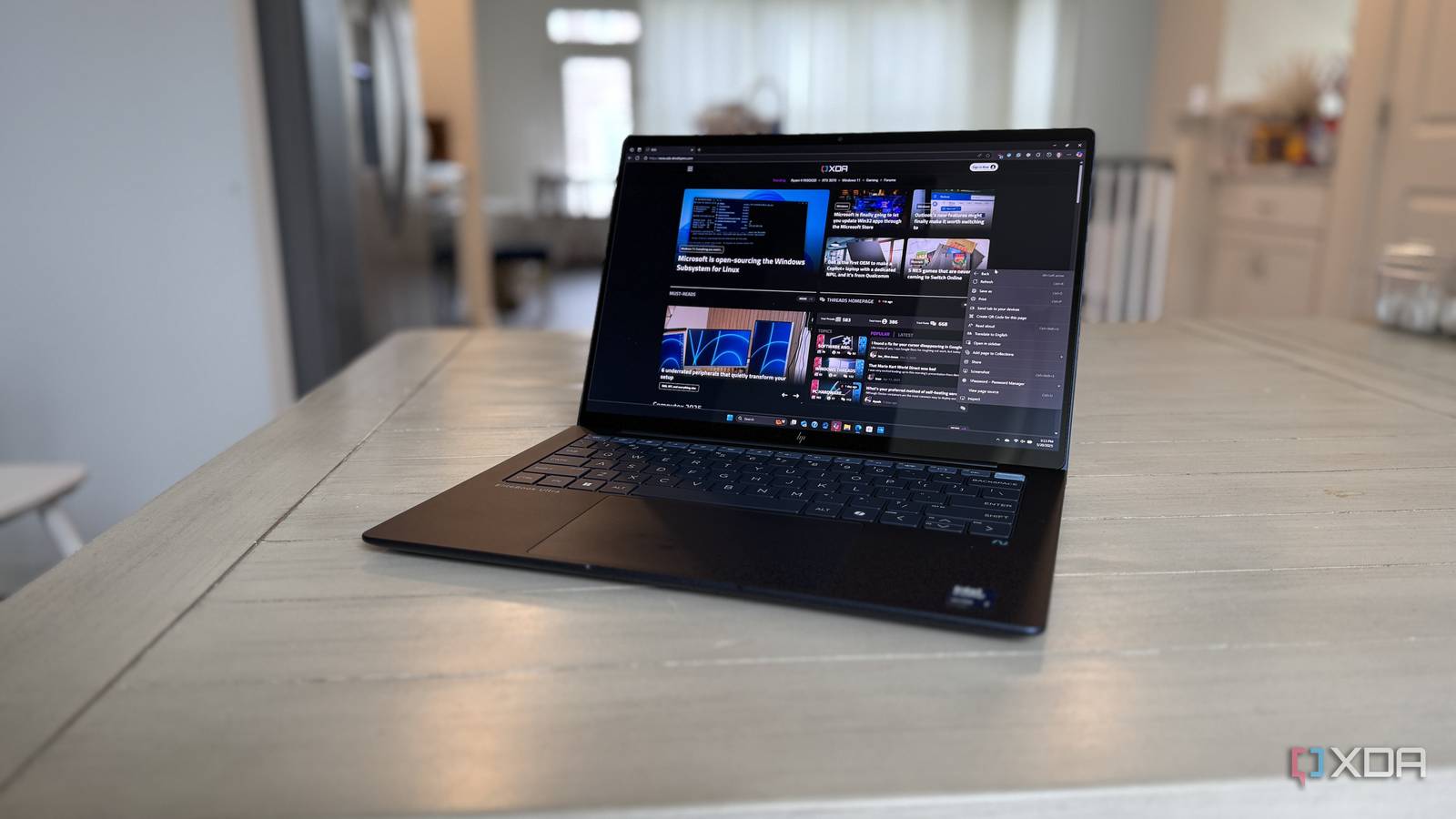 hp elitebook ultra g1i ai on a table