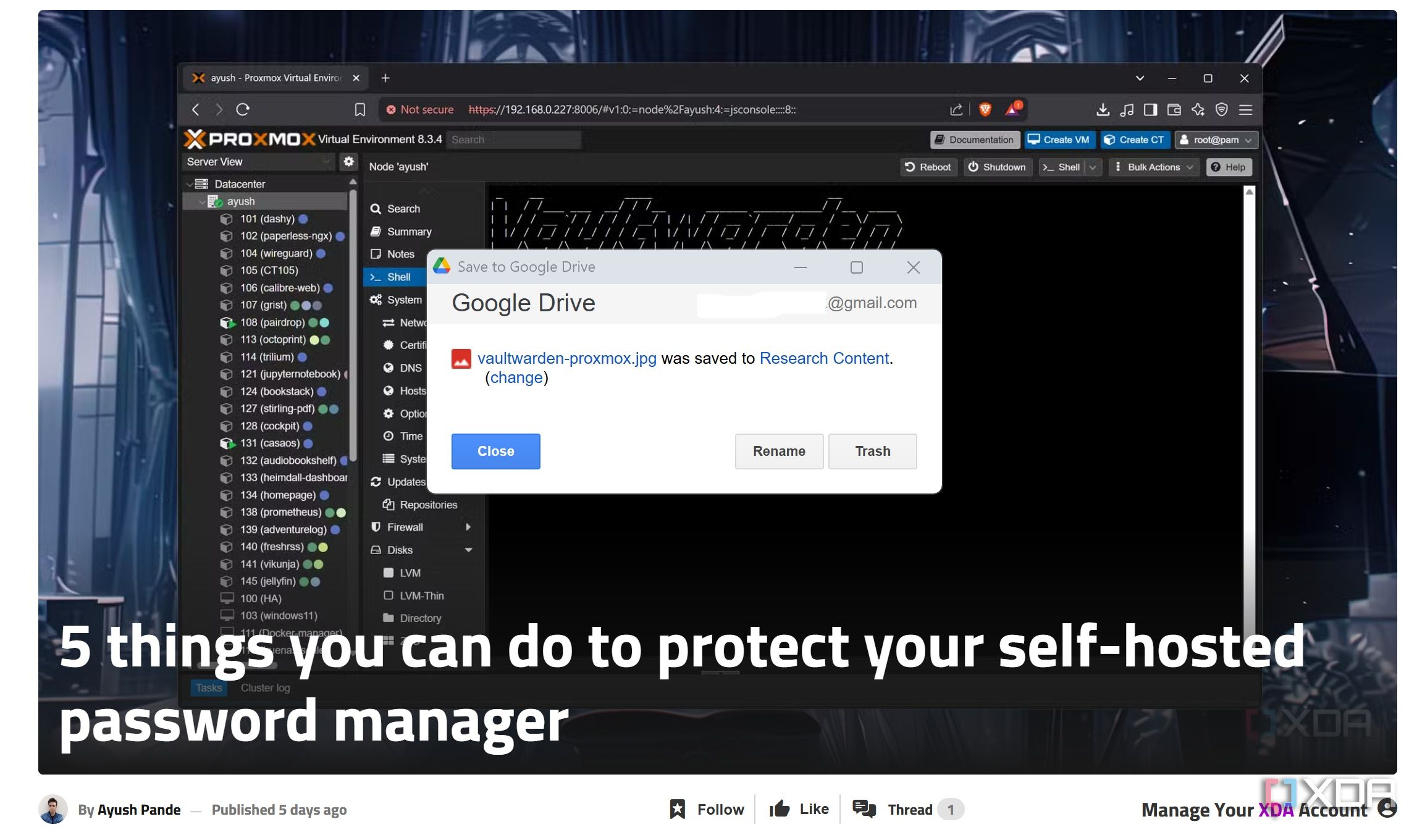 Image saved at the desired location on Google Drive