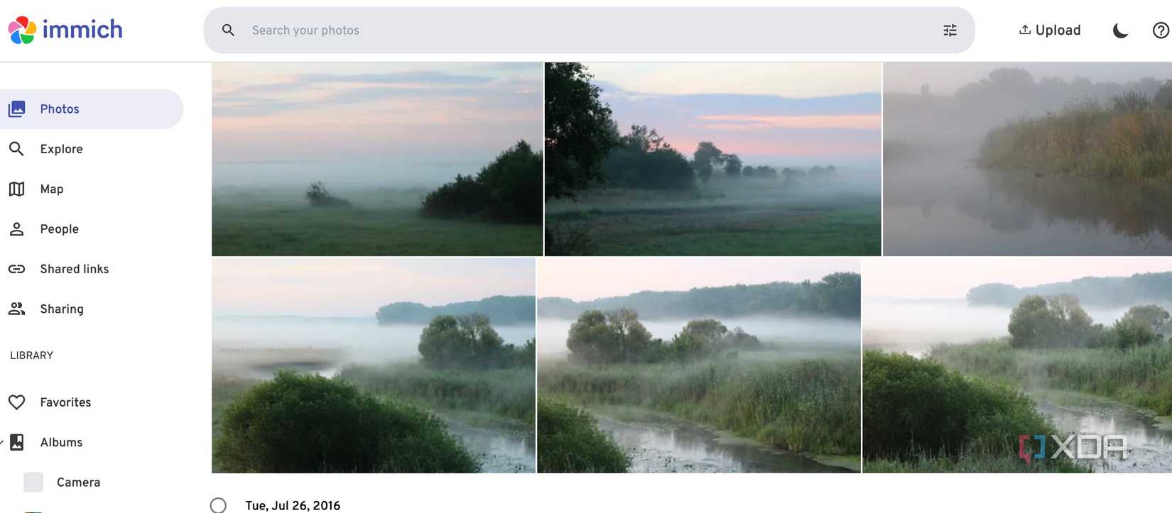 Immich web