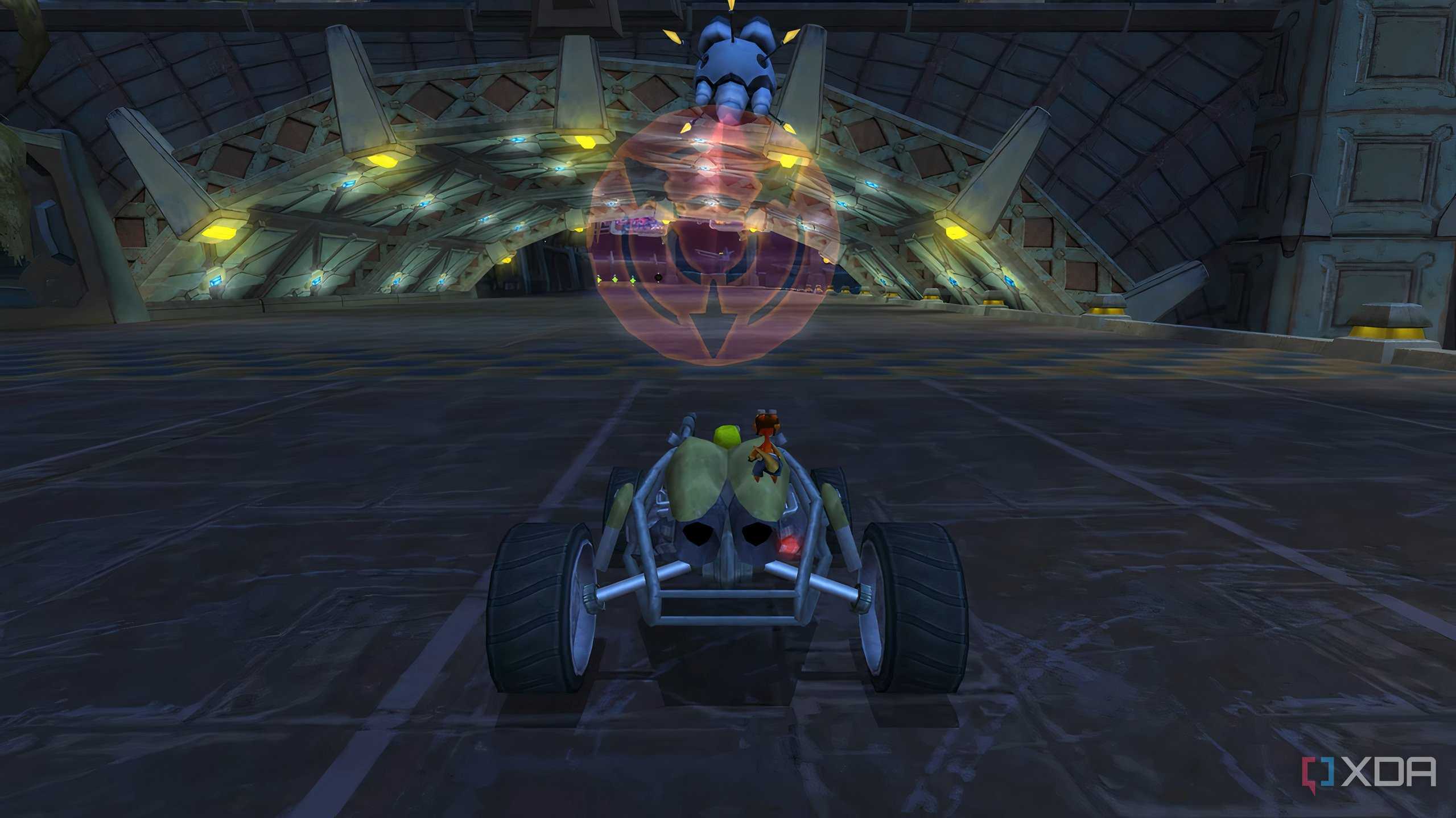 A screenshot from the game Jak X: Combat Racing, showing the game's tutorial screen.