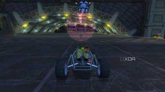 A screenshot from the game Jak X: Combat Racing, showing the game's tutorial screen.