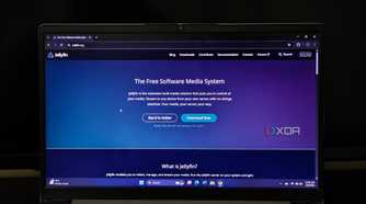 Jellyfin landing page