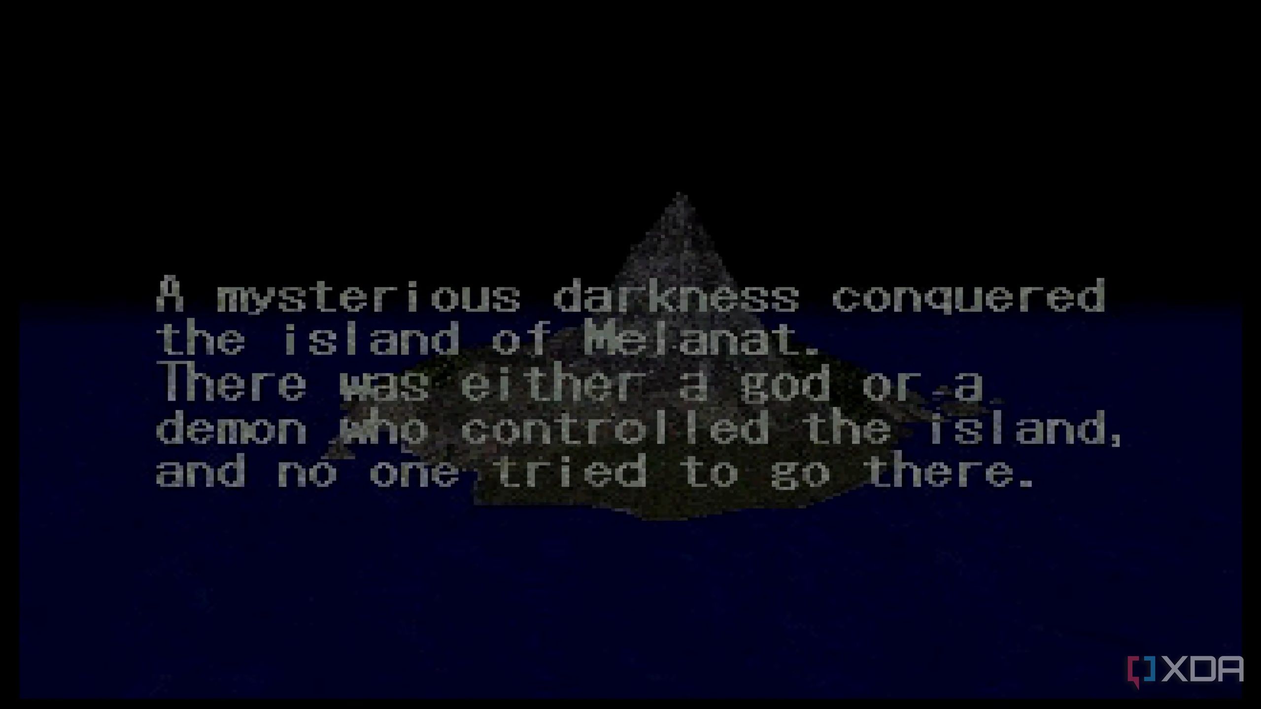A storyboard in PlayStation 1 game King's Field.