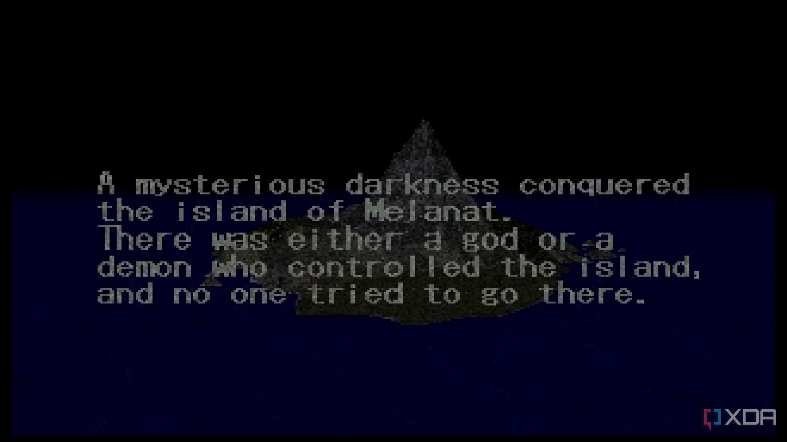 A storyboard in PlayStation 1 game King's Field.