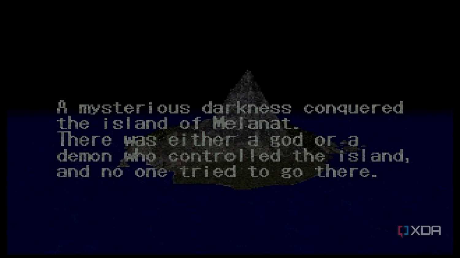 A storyboard in PlayStation 1 game King's Field.