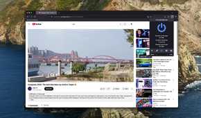 Screenshot of LibreWolf palaying a YouTube video and showing the uBlock Origin flyout