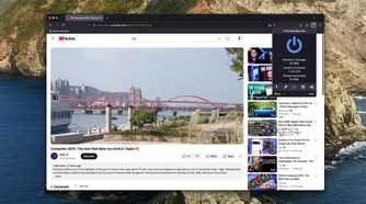 Screenshot of LibreWolf palaying a YouTube video and showing the uBlock Origin flyout