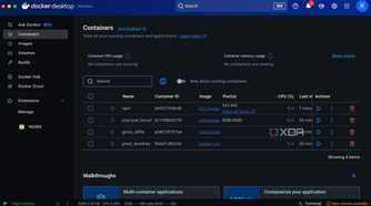 List of containers on Docker
