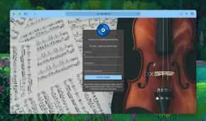Login screen of Navidrome