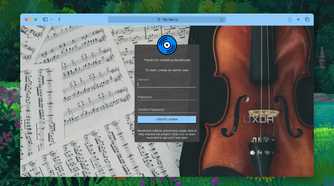 Login screen of Navidrome