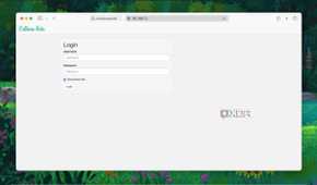 Login screen of Calibre-web