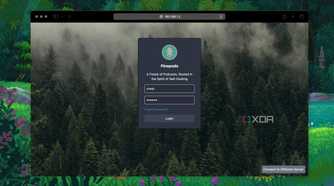 login screen of pinepods