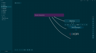 Logseq creating mind map on whiteboard