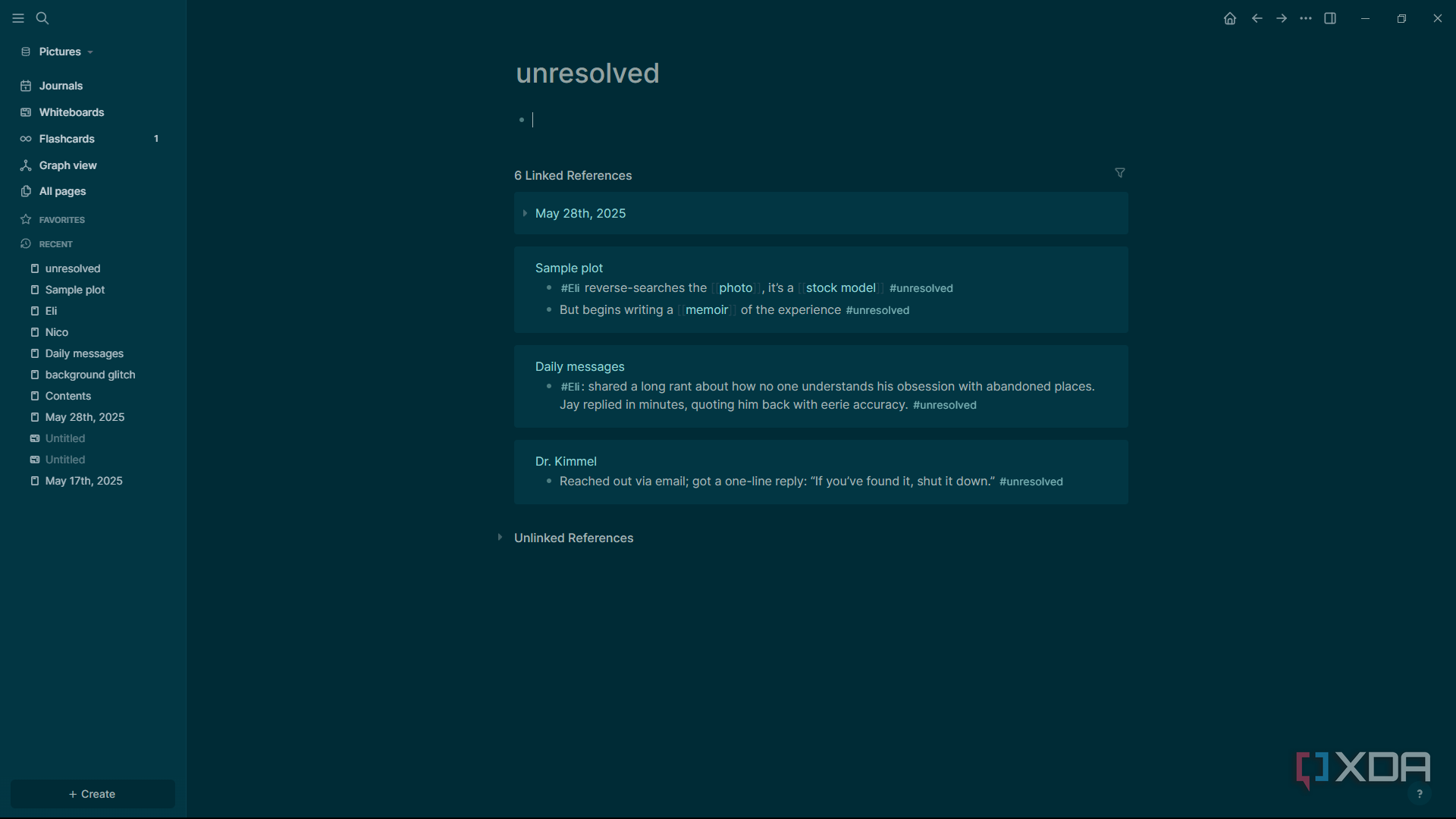 Logseq is now a must-have for all my creative novel work