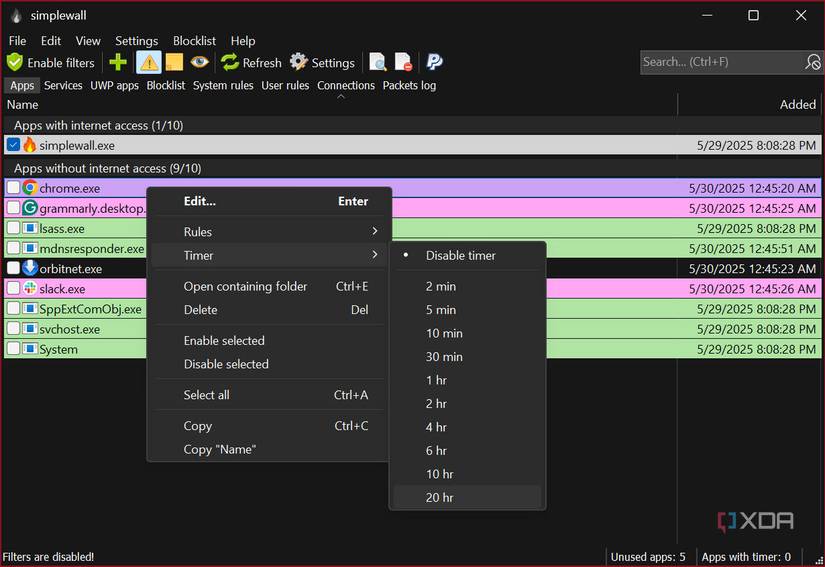I use this open-source firewall controller instead of Windows’ built-in one