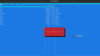 Midnight commander error