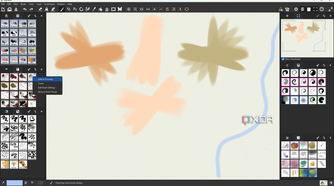 MyPaint brush selection