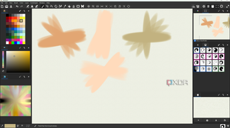 MyPaint brush shapes