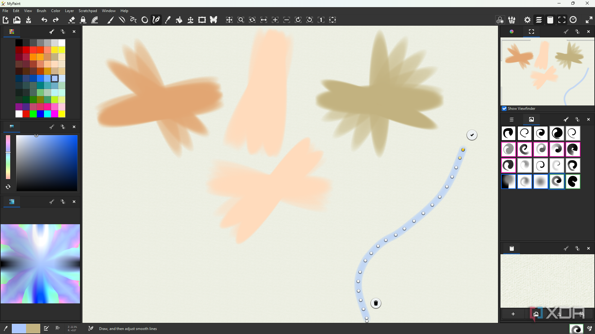 MyPaint inking feature