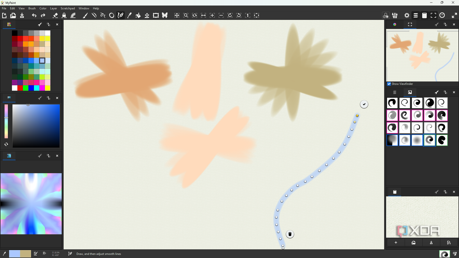 MyPaint inking feature