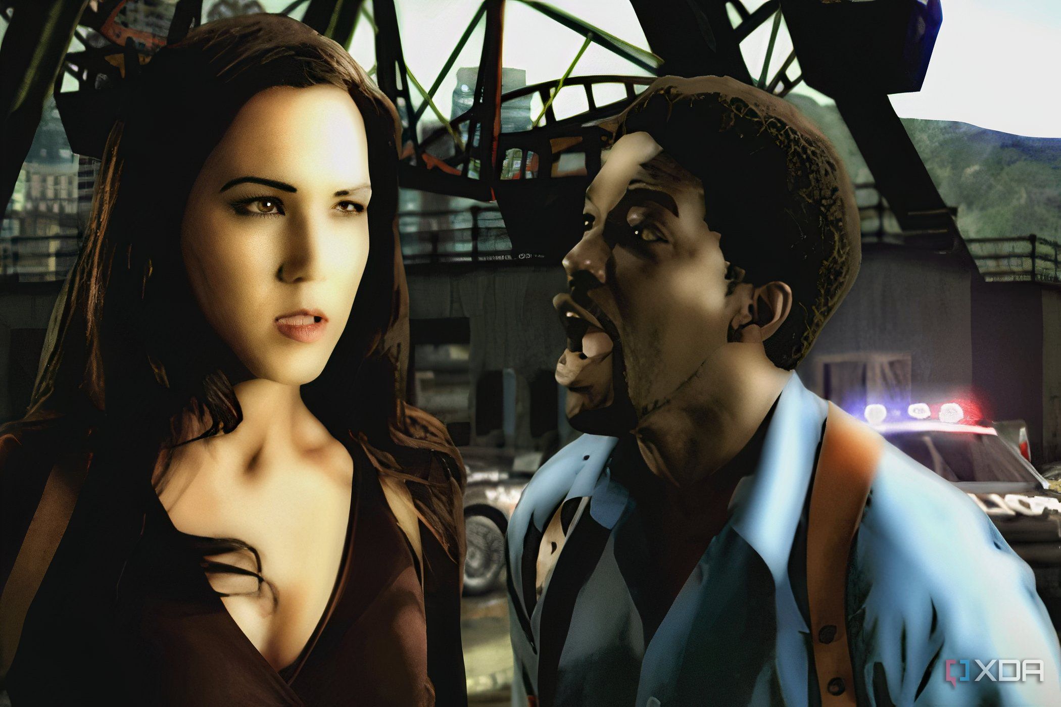 Sergeant Cross yelling at his colleague in Need for Speed: Most Wanted.