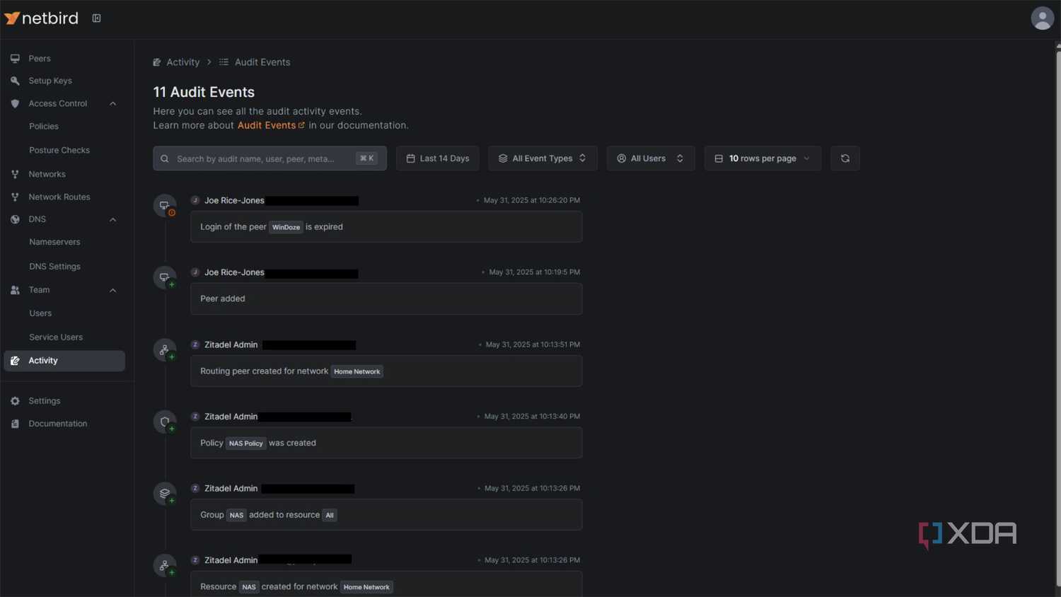 netbird-audit-events