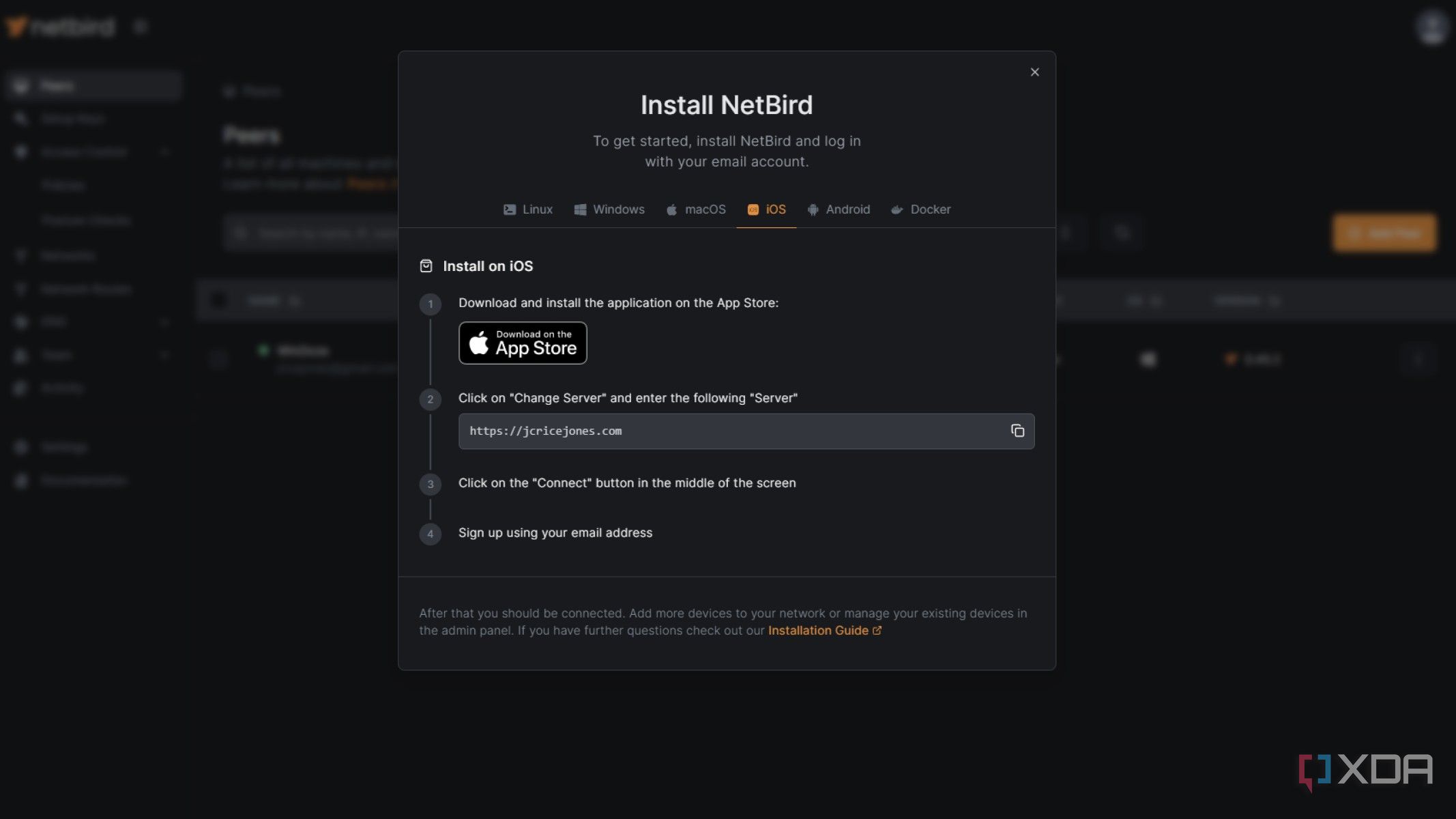 netbird-peers-app