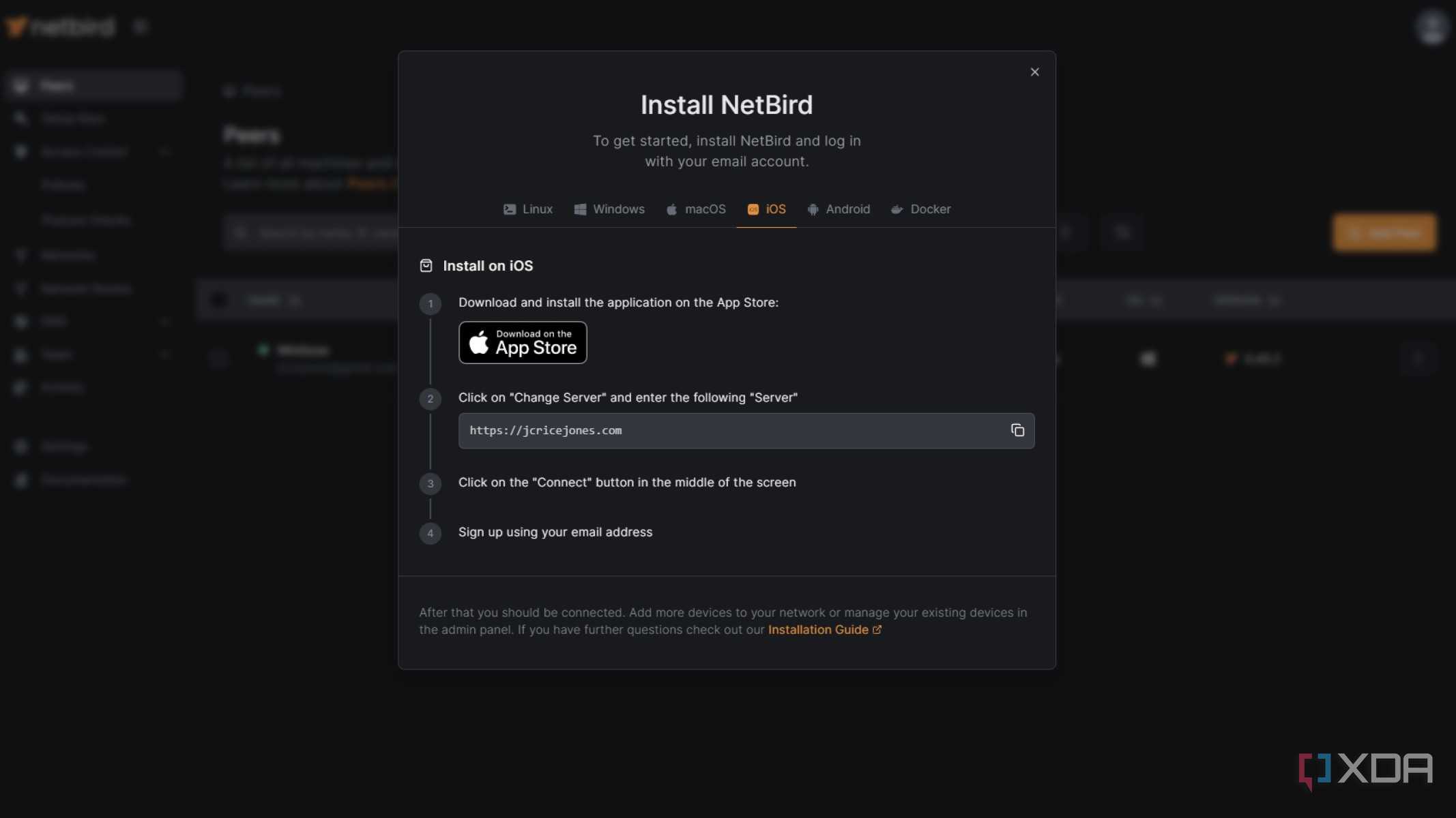 netbird-peers-app