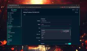 Editing an IP address in NetBox