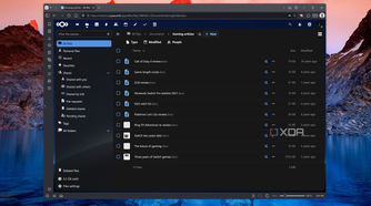 Screenshot of a Nextcloud instance showing files in a folder