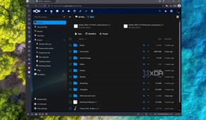 Screenshot of Nextcloud showing files stored on the server