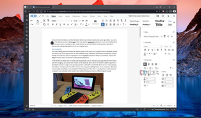 Screenshot of a Word document open in Nextcloud Office showing text formatting options