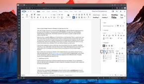 Screenshot of a Word document open in Nextcloud Office showing text formatting options
