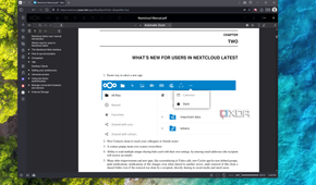 Screenshot of a PDF file open in Nextcloud