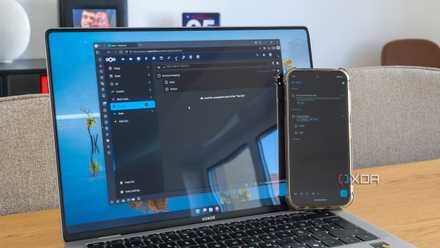 A laptop running Nextcloud Tasks in Vivaldi next to a phone showing the same tasks using the Tasks.org app