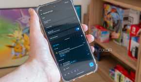 An Android phone running Tailscale and Tasks.org at the same time